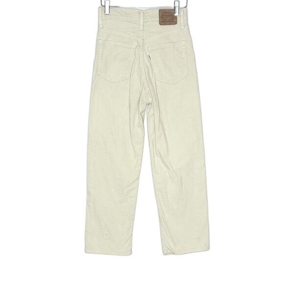 Levi's Ribcage Straight Ankle Jeans Corduroy Size 25 - Picture 5 of 13